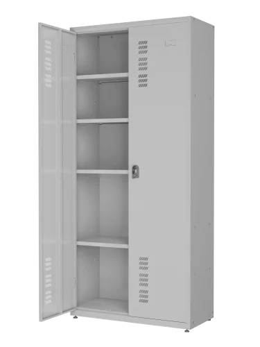 Armário Montável com Fechadura – 409 - 2 portas - 4 prateleiras - Medidas: 1900x800x400mm