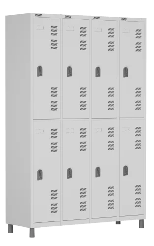 Roupeiro de aço P8 - Locker com Fechadura - 1820x1225x420mm