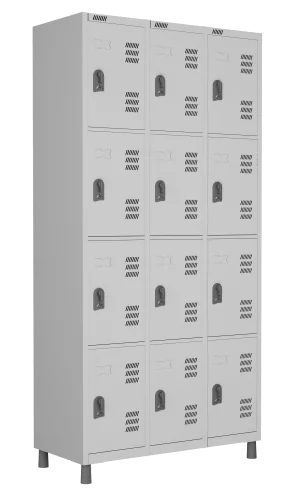 Roupeiro de aço 8 - Locker com Fechadura ou pitão - 1820x925x420mm
