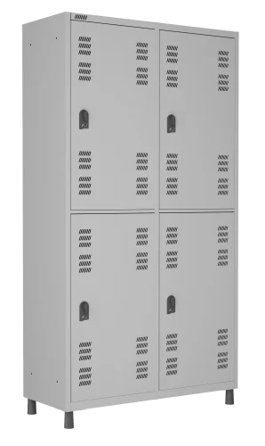 Roupeiro de aço Insalubre 4 - Locker Insalubre com pitão 1820x1016x420mm