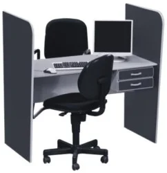 Baia de atendimento GM em mdp 15mm - com gaveteiro opcional