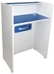 Balcão caixa GM - 1 gaveta com chave mdp 15mm acabamento em perfil